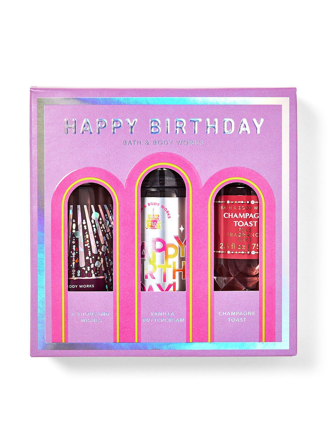 Shop Happy Birthday Fine Fragrance Mist Trio Mini Gift Box Set