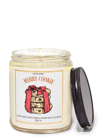 Merry Cookie Mason Single Wick Candle Mason Single Wick Candle