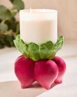 Beet Pedestal 3-Wick Candle Holder image number null