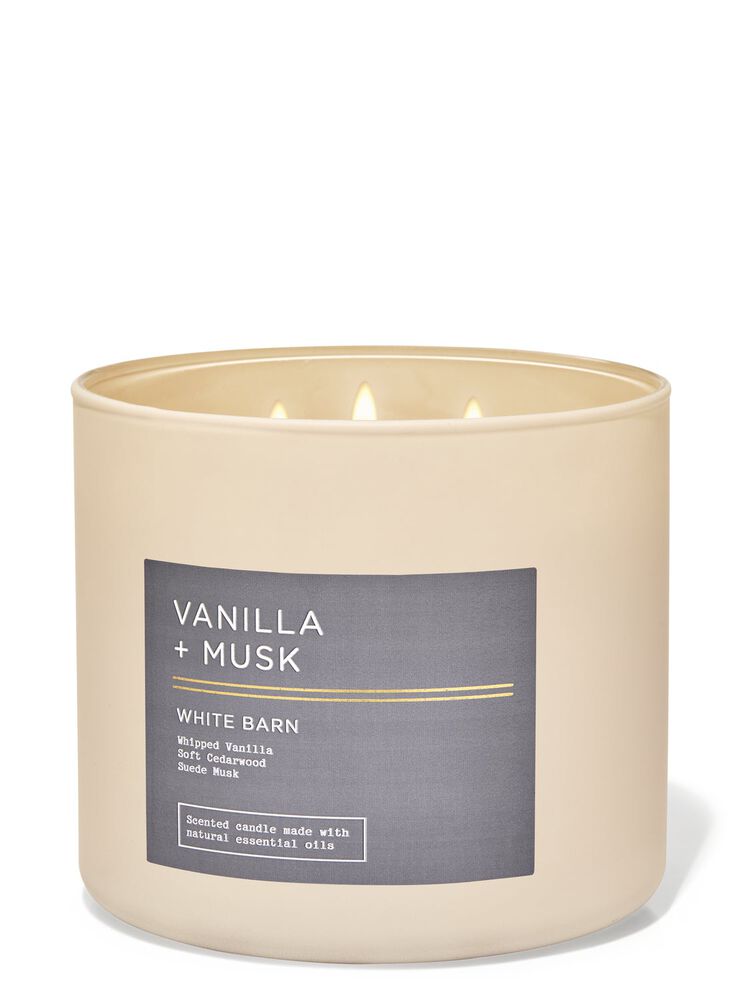 Vanilla & Musk 3-Wick Candle 3-Wick Candle