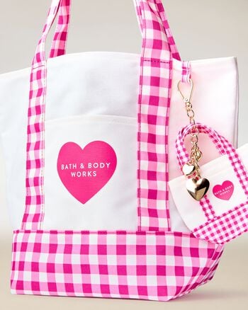 Pink Gingham Tote Bag Tote Bag