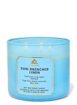 Sun-Drenched Linen 3-Wick Candle image number null