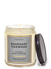 Mahogany Teakwood Single Wick Candle image number null
