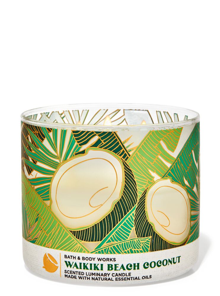 Waikiki Beach Coconut 3-Wick Candle 3-Wick Candle