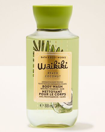 Waikiki Beach Coconut Travel Size Body Wash Travel Size Body Wash