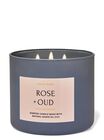 Rose & Oud 3-Wick Candle image number null