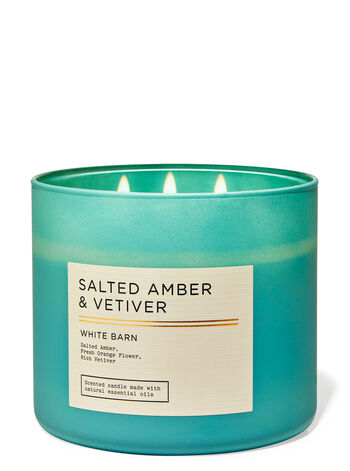 Salted Amber & Vetiver 3-Wick Candle 3-Wick Candle