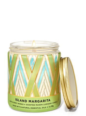 Island Margarita Mason Single Wick Candle Single Wick Candle