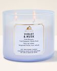 Violet & Musk 3-Wick Candle image number null