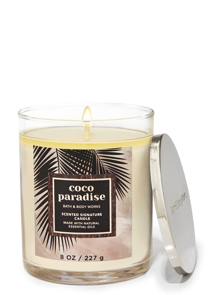 Coco Paradise Signature Single Wick Candle Single Wick Candle