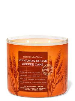 Cinnamon Sugar Coffee Cake 3-Wick Candle