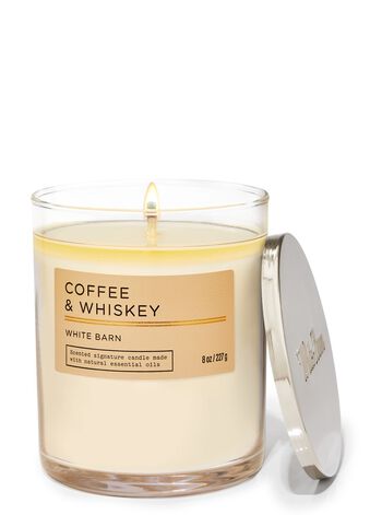 Coffee & Whiskey Signature Single Wick Candle Single Wick Candle