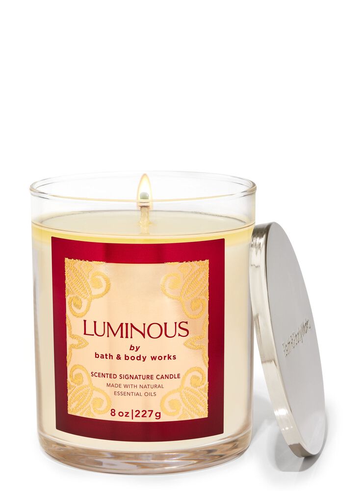 Luminous Signature Single Wick Candle Single Wick Candle