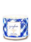 Gingham 3-Wick Candle image number null