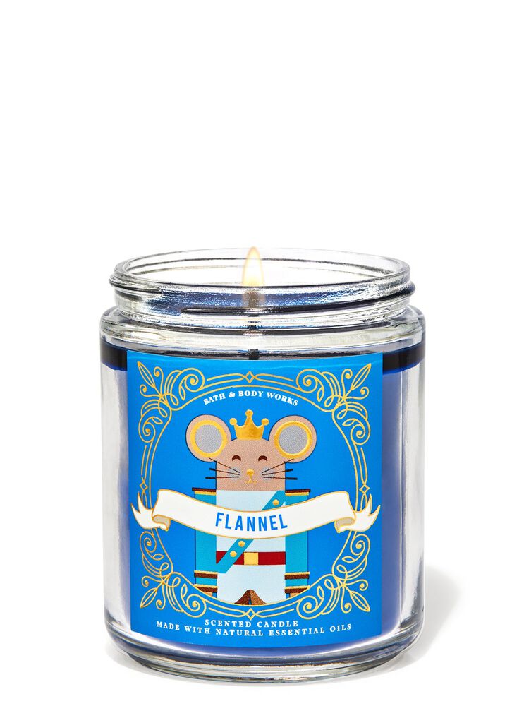 Flannel Single Wick Candle Single Wick Candle