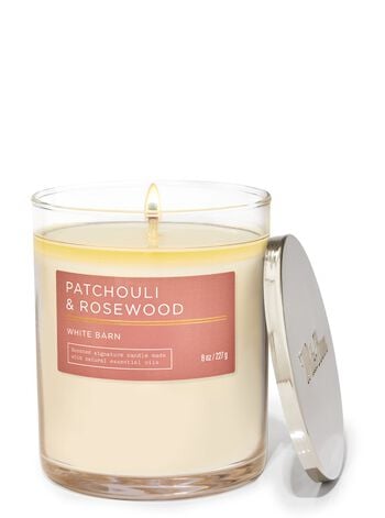 Patchouli & Rosewood Signature Single Wick Candle Single Wick Candle