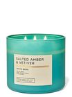 Salted Amber & Vetiver 3-Wick Candle image number null