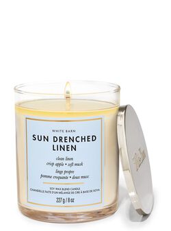 Sun-Drenched Linen Single Wick Candle Sun-Drenched Linen Single Wick Candle
