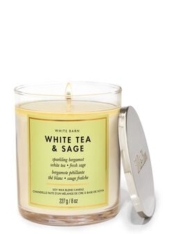 White Tea & Sage Single Wick Candle White Tea & Sage Single Wick Candle