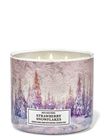 Strawberry Snowflakes 3-Wick Candle image number null