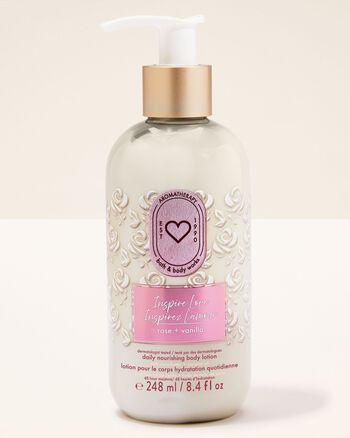 Inspire Love: Rose + Vanilla Moisturizing Body Lotion Moisturizing Body Lotion