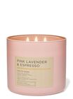 Pink Lavender & Espresso 3-Wick Candle image number null