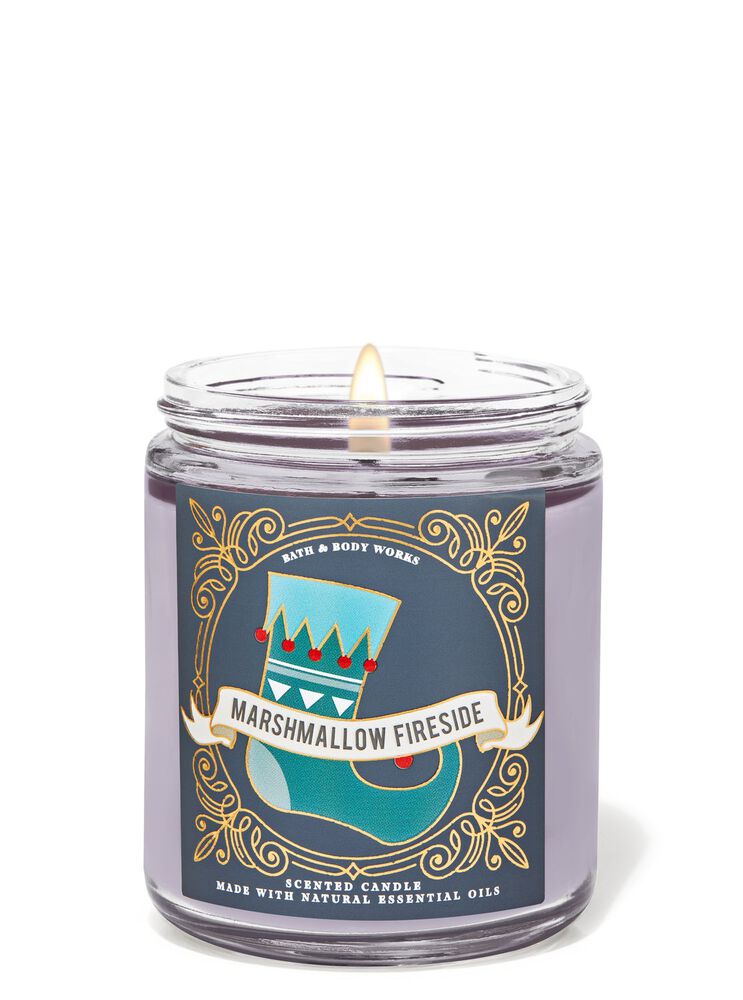 Marshmallow Fireside Single Wick Candle Single Wick Candle