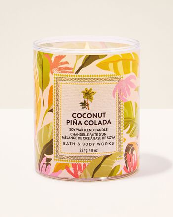 Coconut Pi&ntilde;a Colada Single Wick Candle Single Wick Candle