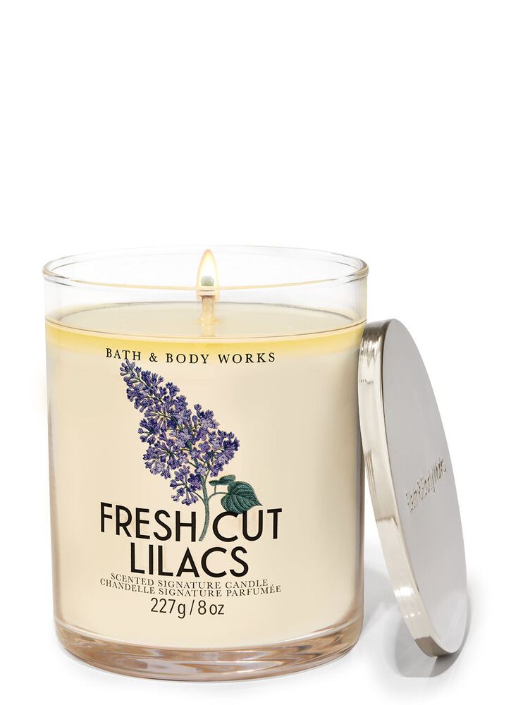 Fresh Cut Lilacs Signature Single Wick Candle Single Wick Candle
