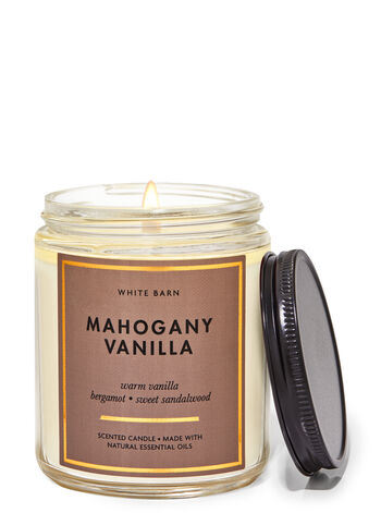 Mahogany Vanilla Single Wick Candle Single Wick Candle