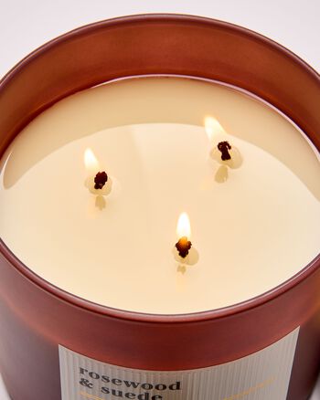 Rosewood & Suede 3-Wick Candle 3-Wick Candle