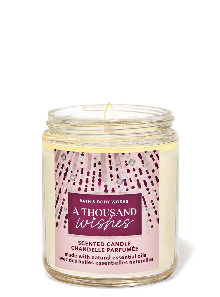 A Thousand Wishes Single Wick Candle Single Wick Candle