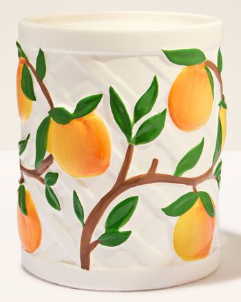 Vera Bradley Peach Pedestal 3-Wick Candle Holder 3-Wick Candle Holder