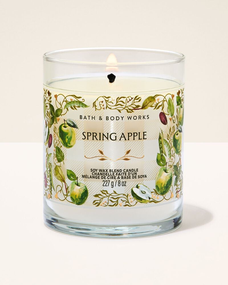 Spring Apple Single Wick Candle Single Wick Candle