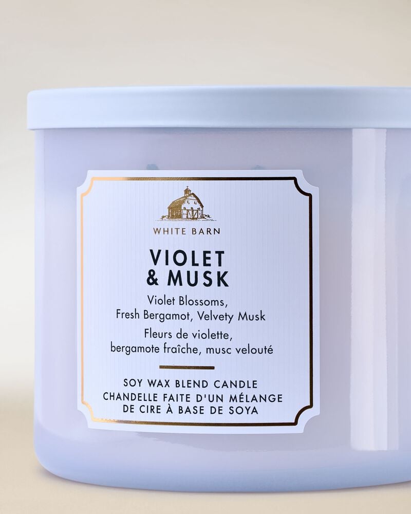 Violet & Musk 3-Wick Candle 3-Wick Candle