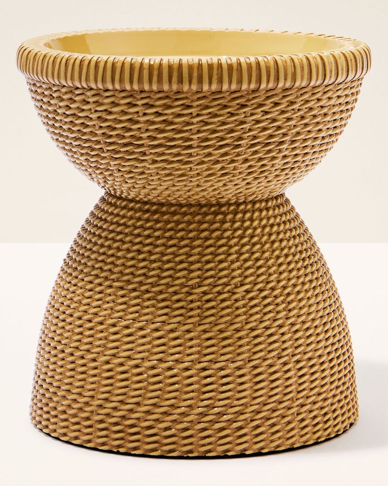 Woven Pedestal 3-Wick Candle Holder 3-Wick Candle Holder