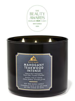 Mahogany Teakwood Intense 3-Wick Candle image number null