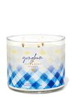 Gingham 3-Wick Candle image number null