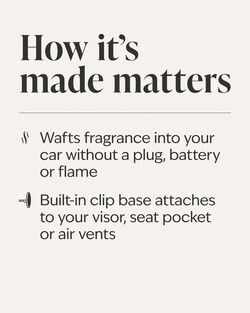 Leather Stitched Car Fragrance Holder