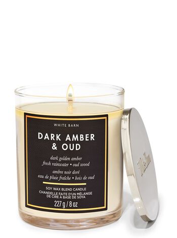 Dark Amber & Oud Single Wick Candle Single Wick Candle
