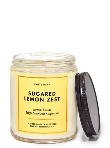 Sugared Lemon Zest Single Wick Candle Single Wick Candle