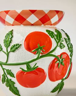 Tomato Vine Pedestal 3-Wick Candle Holder image number null