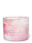 Black Teakwood 3-Wick Candle image number null