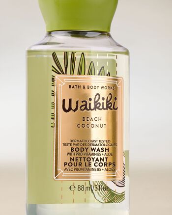 Waikiki Beach Coconut Travel Size Body Wash Travel Size Body Wash