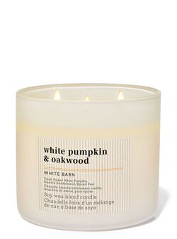 White Pumpkin & Oakwood 3-Wick Candle White Pumpkin & Oakwood 3-Wick Candle