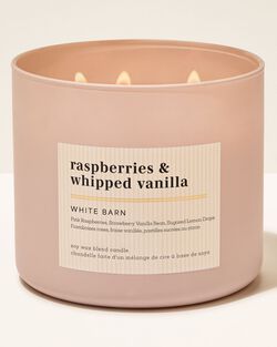 Raspberries & Whipped Vanilla 3-Wick Candle image number null