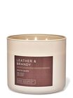 Leather & Brandy 3-Wick Candle image number null