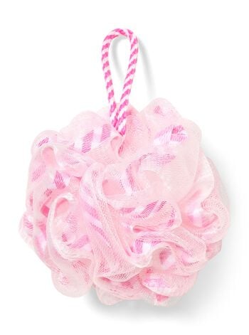 Pink Gingham Loofah Bath Sponge Loofah Bath Sponge