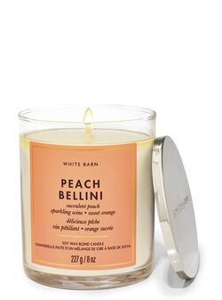 Peach Bellini Single Wick Candle