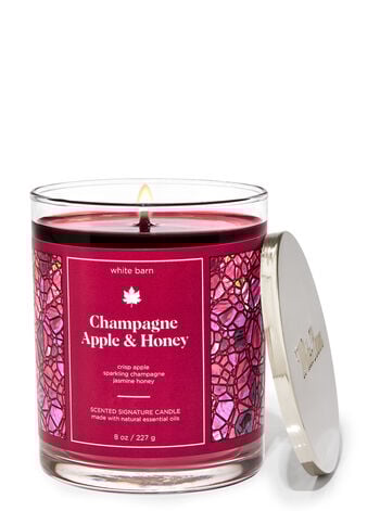 Champagne Apple & Honey Signature Single Wick Candle Single Wick Candle